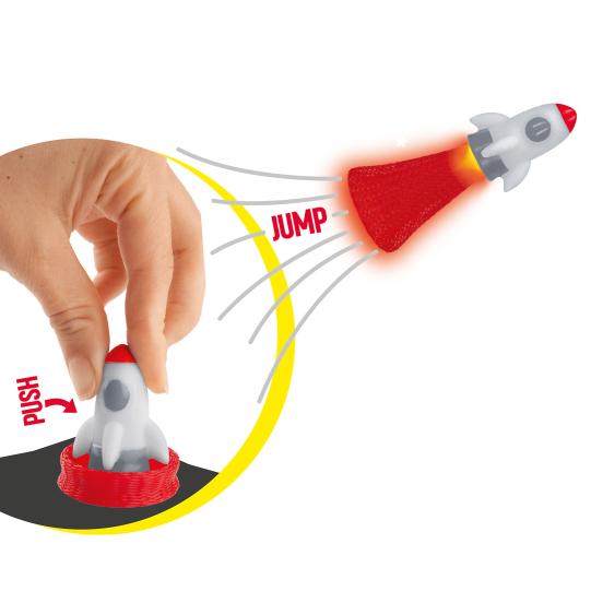 Jumping Rocket with LED Spacefun