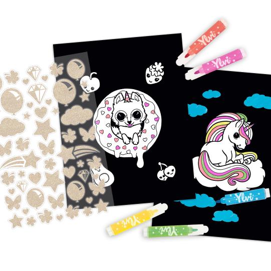 Ylvi Neon Colouring Book Set