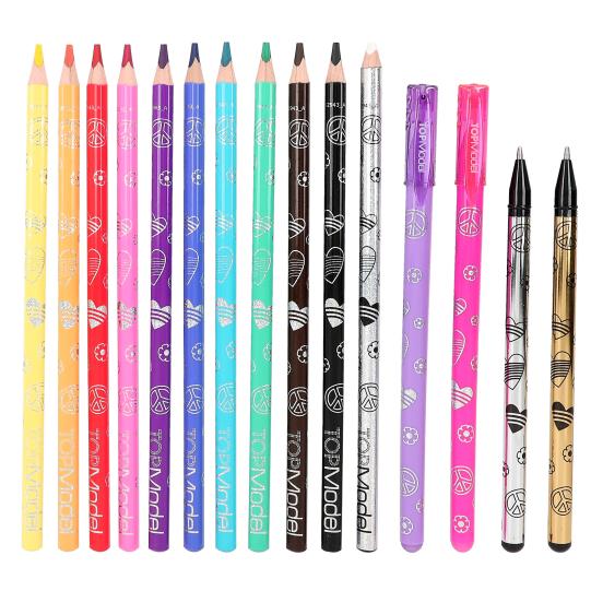 Top Model Colouring Book with Pen Set