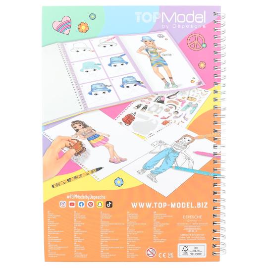 Top Model Colouring Book with Pen Set