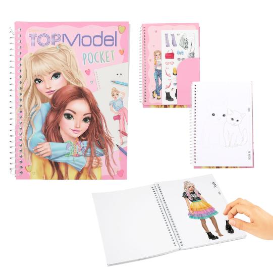 TopModel Pocket Colouring Book