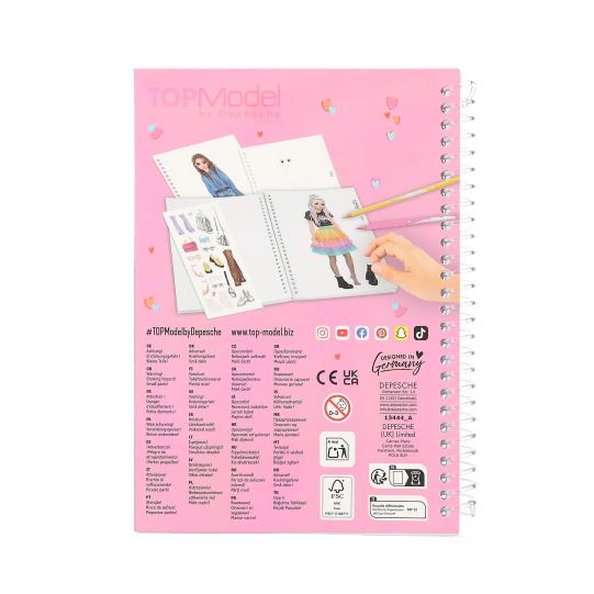 TopModel Pocket Colouring Book