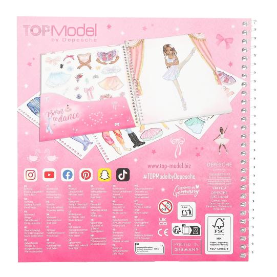 TopModel Dress Me Up Ballet Sticker Book