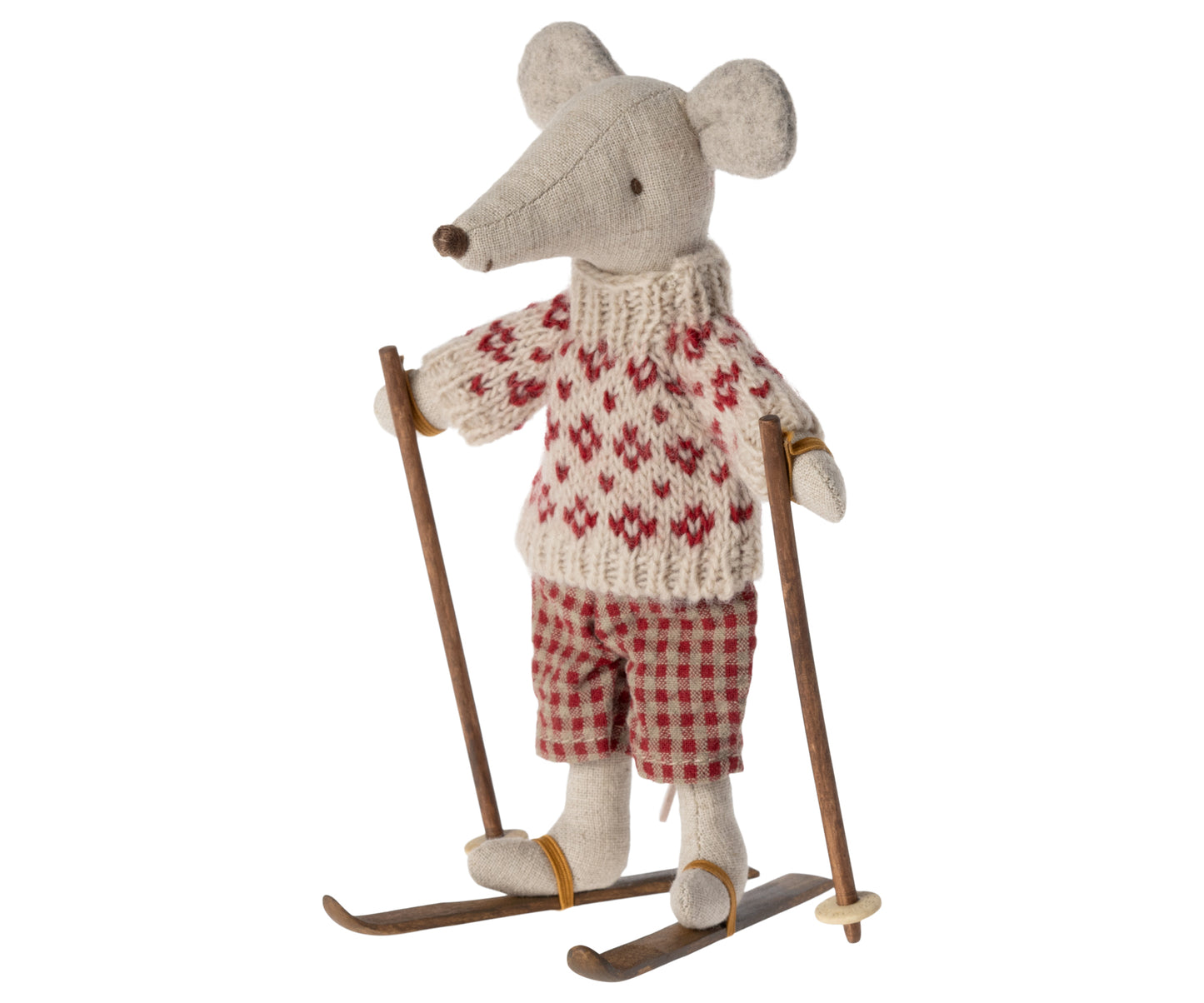 Maileg Ski & Ski Poles, Mum & Dad Mouse
