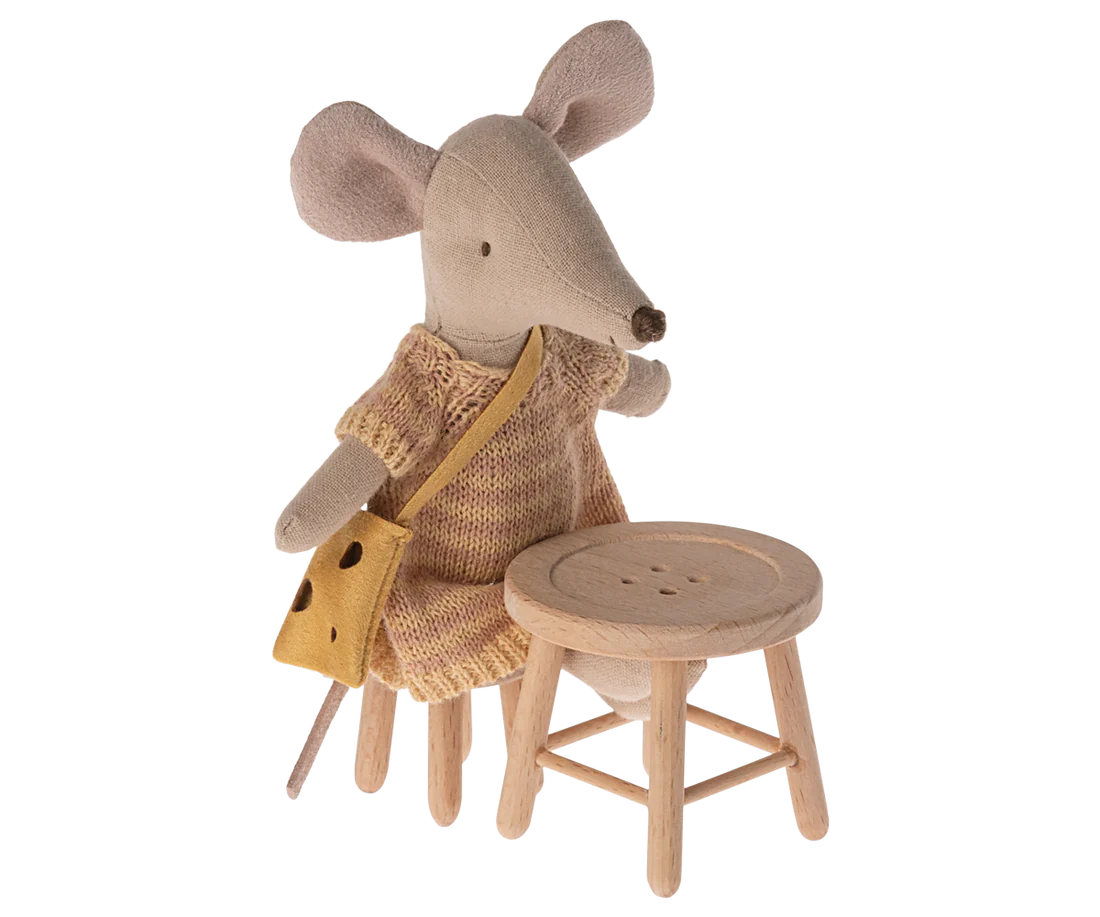 Maileg Table and Stool Set, Mouse