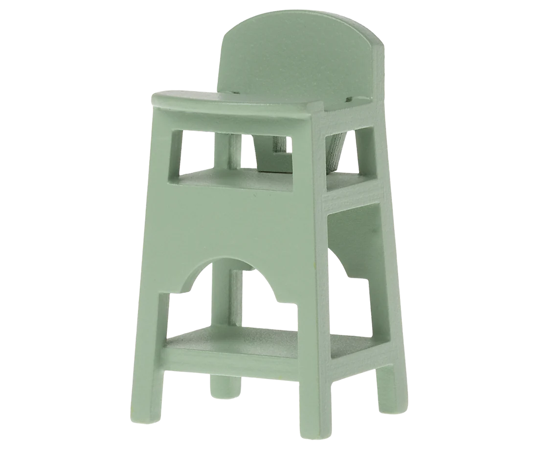 Maileg High Chair, Mouse- Mint