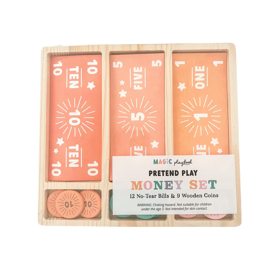 Magic Playbook Pretend Play Money Set