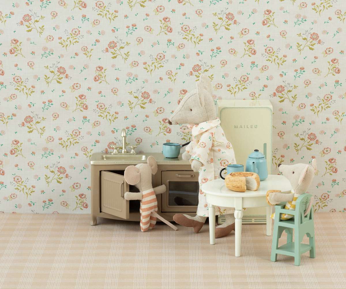Maileg High Chair, Mouse- Mint