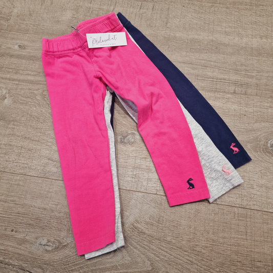 6620754 Joules Leggings 1yrs (3 pairs)
