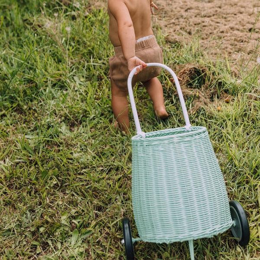 Olli Ella Rattan Luggy- Mint