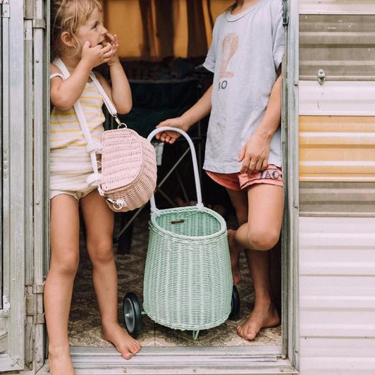 Olli Ella Rattan Luggy- Mint