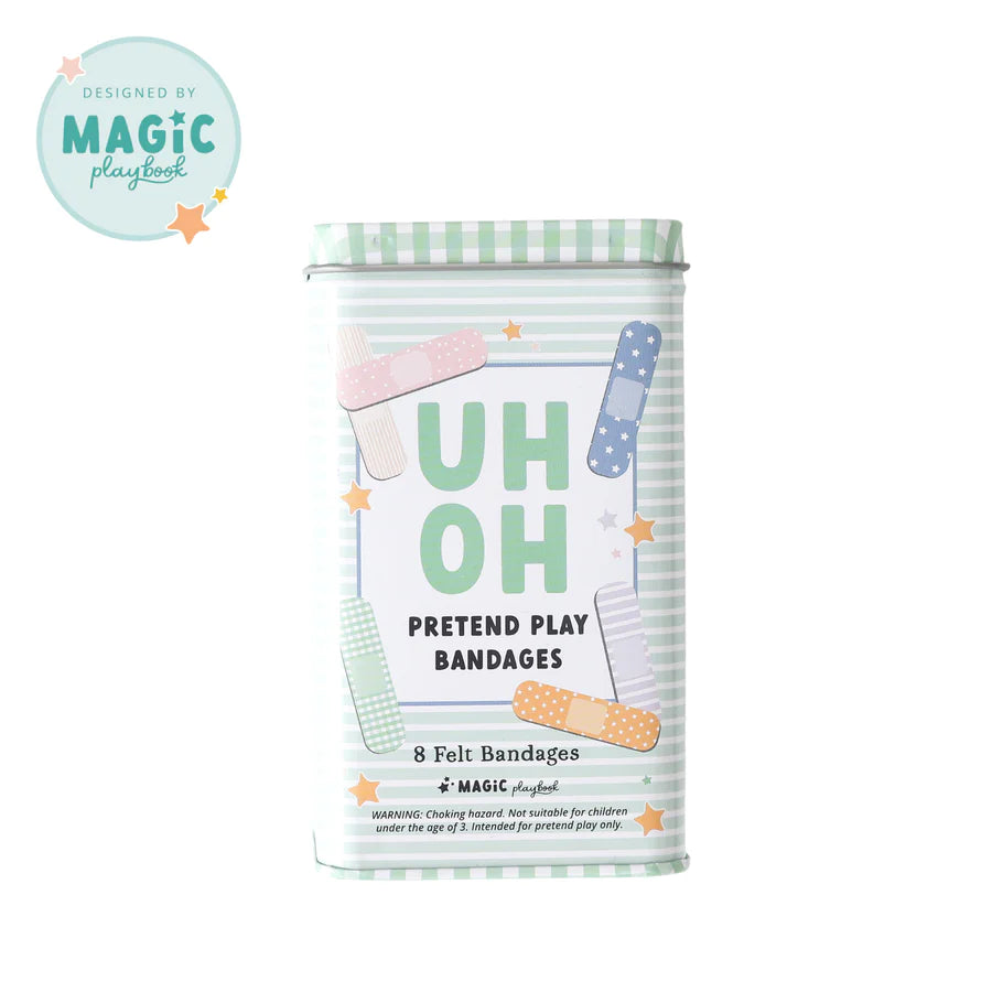 Magic Playbook Pretend Play Bandages & Band-Aid Tin