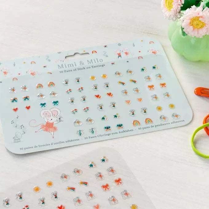 Rex London Mimi & Milo Stick On Earrings