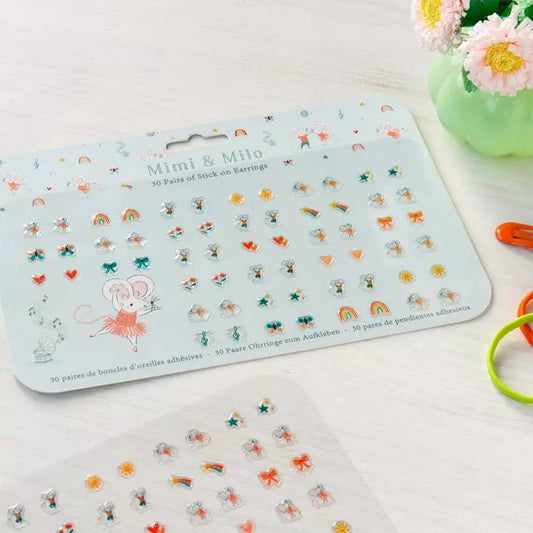 Rex London Mimi & Milo Stick On Earrings