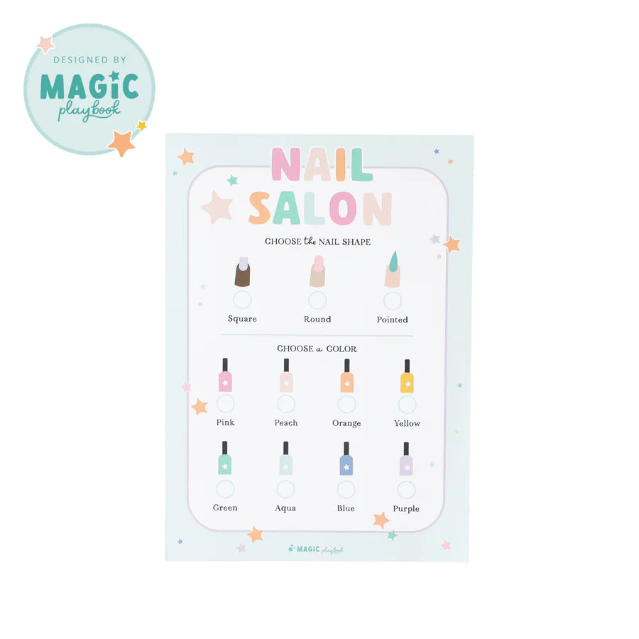 Magic Playbook, Nail Salon Pretend Play Notepad