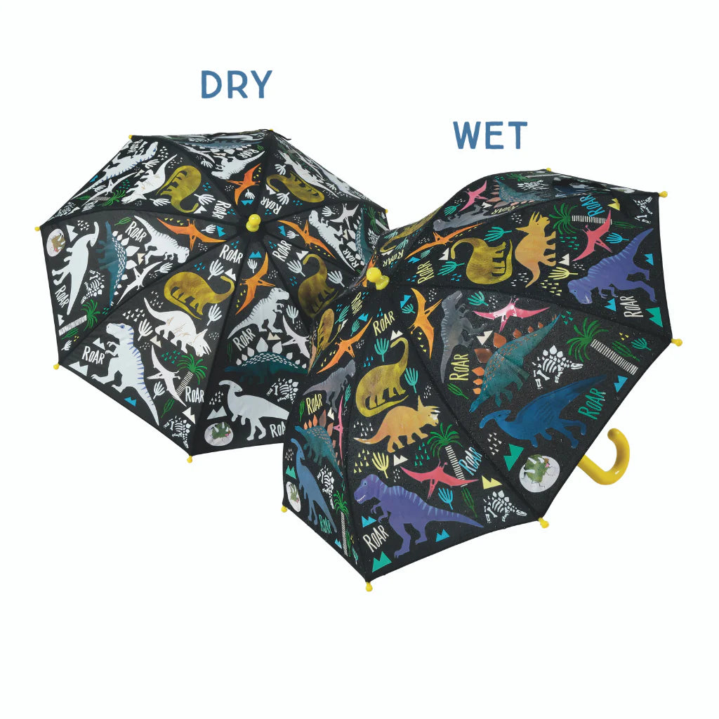 Floss & Rock Colour Changing Umbrella- Dinosaur