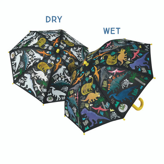 Floss & Rock Colour Changing Umbrella- Dinosaur