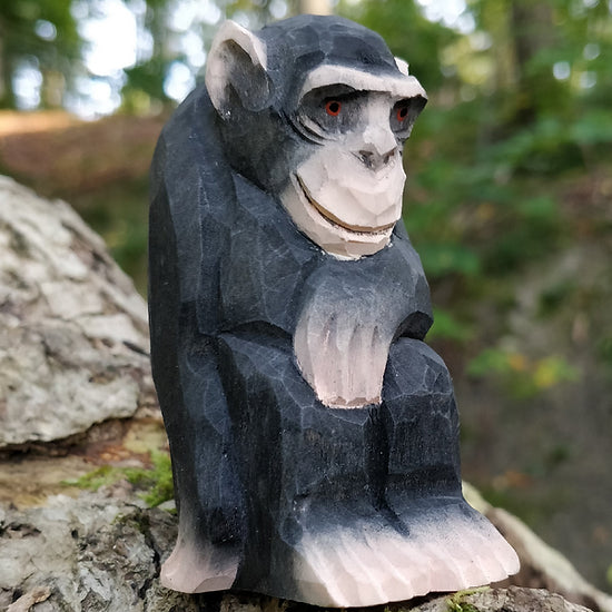 Wudimals Wooden Chimpanzee Animal Toy