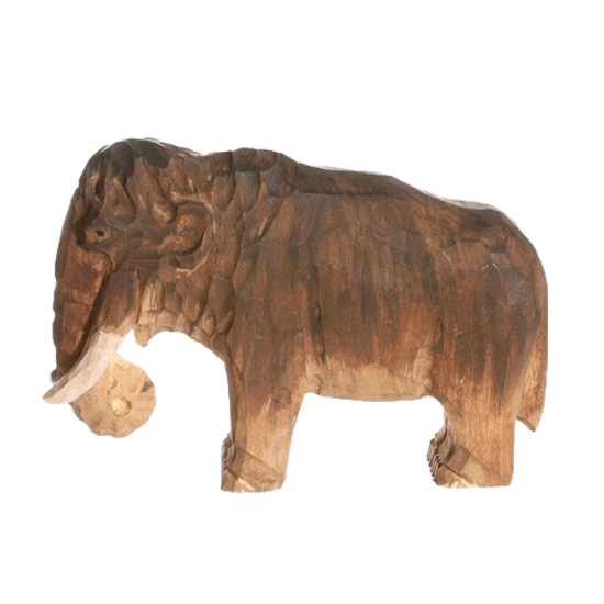 Wudimals Wooden Mammoth Animal Toy