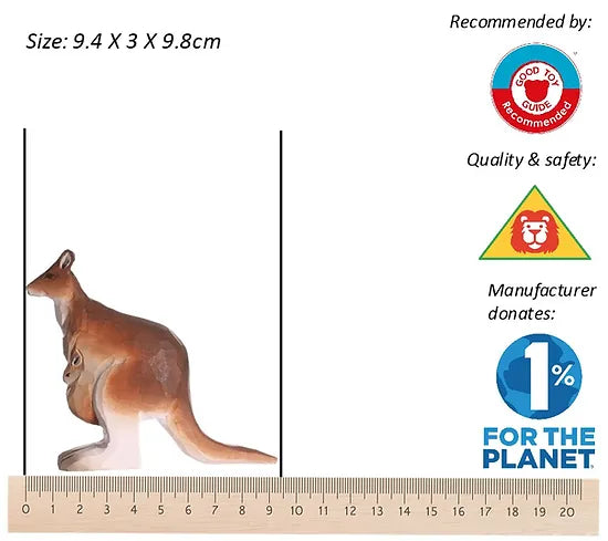 Wudimals Wooden Kangaroo Animal Toy