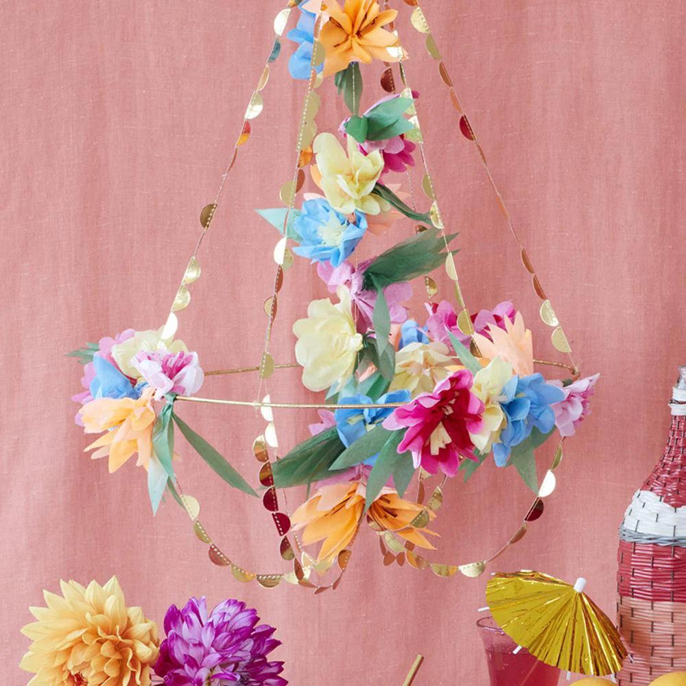Meri Meri Bright Blossom Floral Chandelier