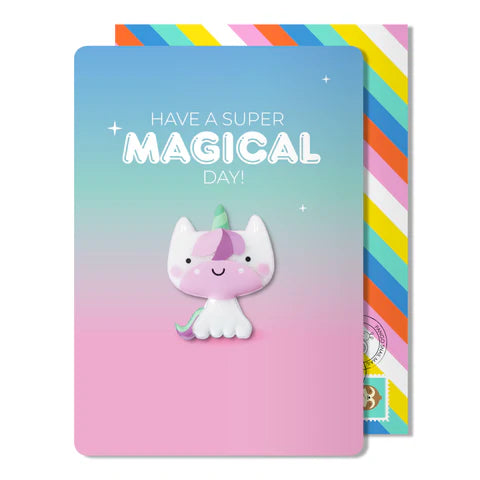 Pango Productions Happy Jello Unicorn Magnet Card
