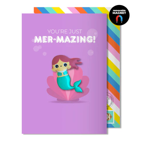 Pango Productions Happy Jello Mermaid Magnet Card