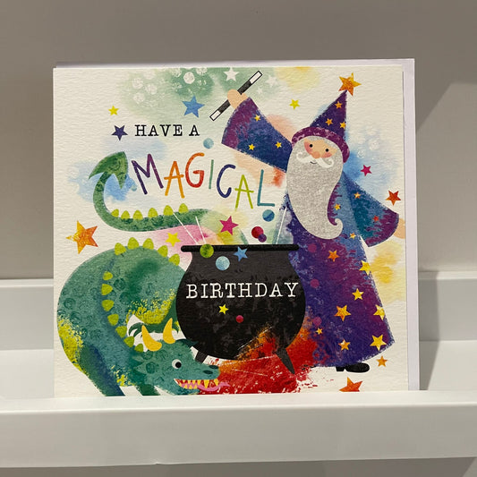 Flamingo Paperie Have A Magical Birthday (Wizard)  Greetings Card