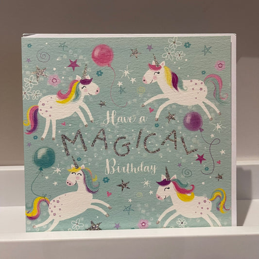 Flamingo Paperie Magical Birthday Greetings Card