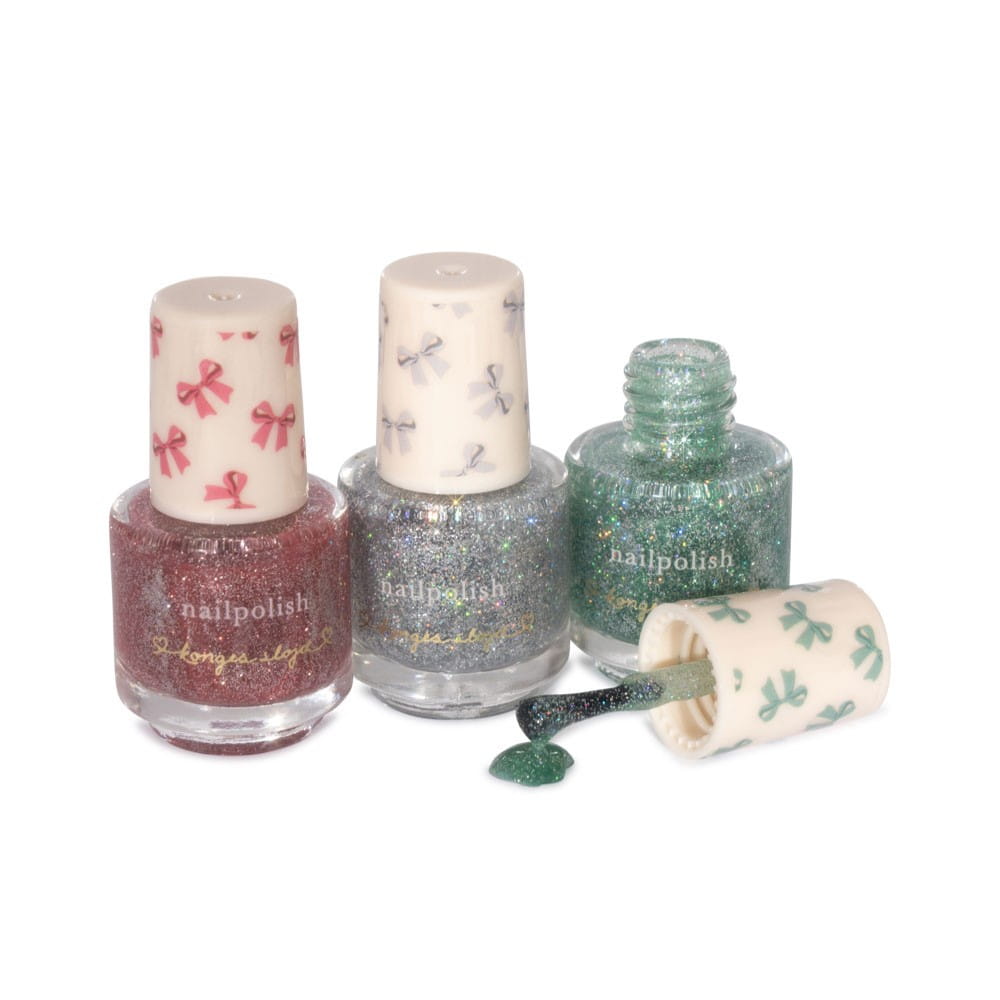 Konges Slojd Twinkle Nail Polish, set of three