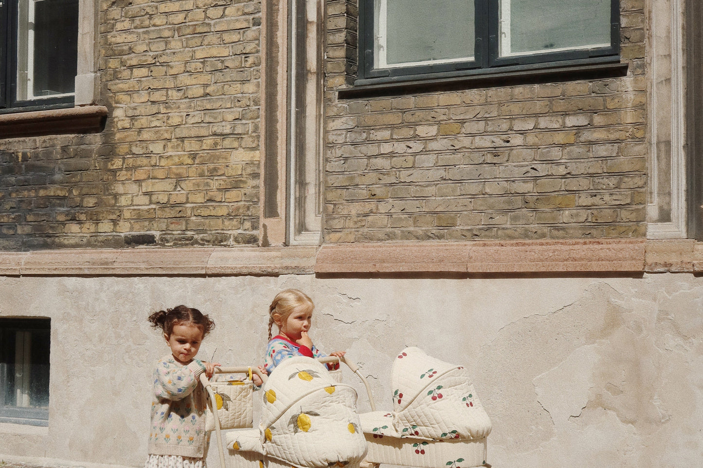 Konges Slojd Doll Pram- Grande Cerise Pink Glitter