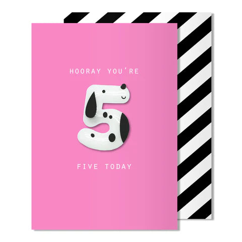 Pango Productions Dog Age 5 Magnet Card