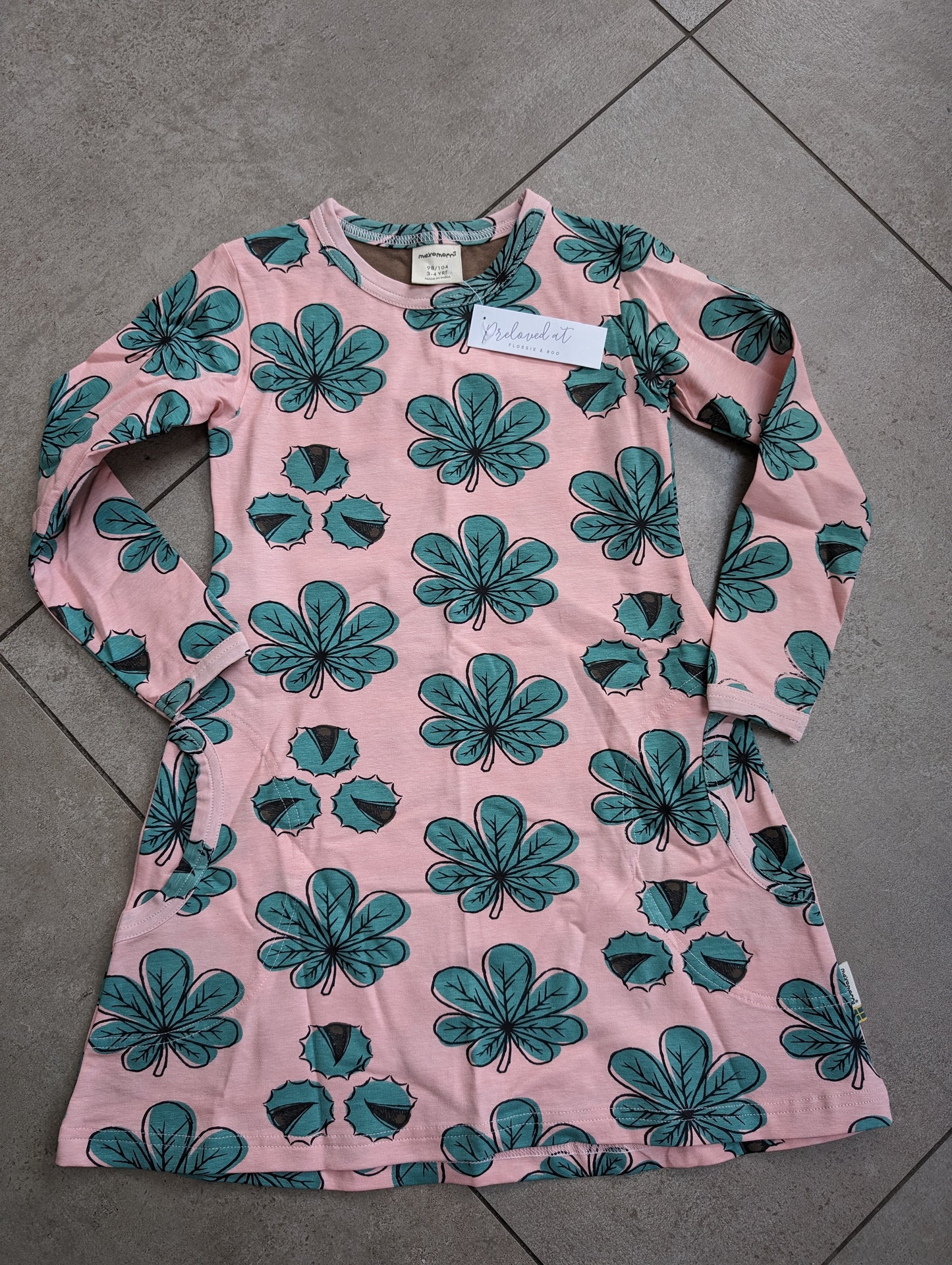 6381102 BNWOT Maxomorra Dress 3-4yrs