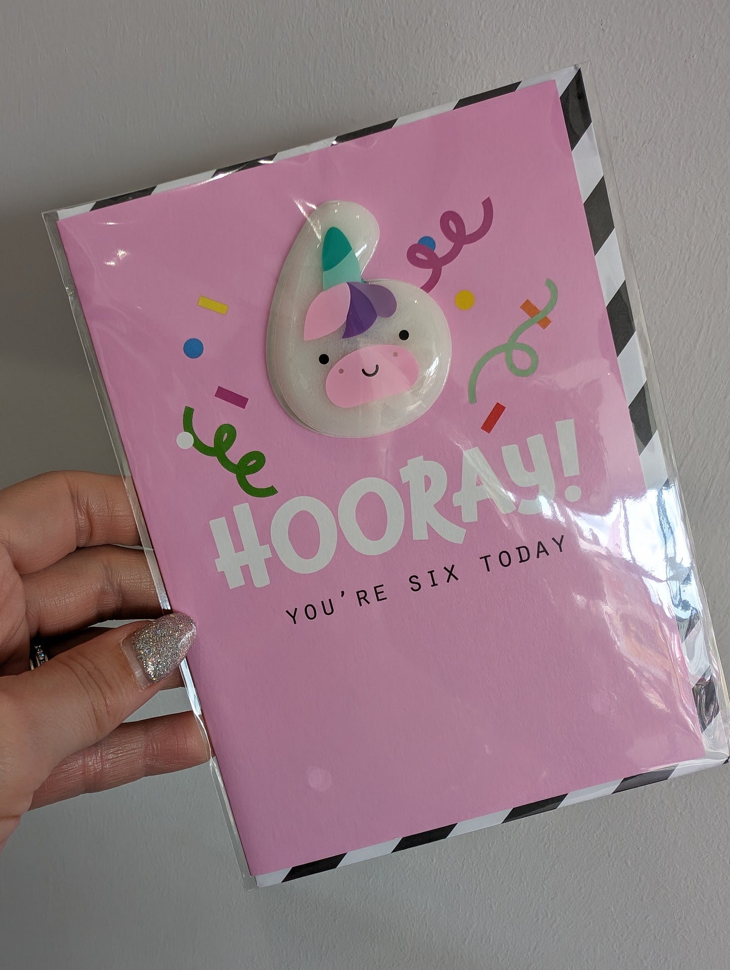 Pango Productions Unicorn Age 6 Magnet Card