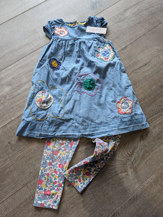 6280611 Mini Boden Dress & Leggings 3-4yrs