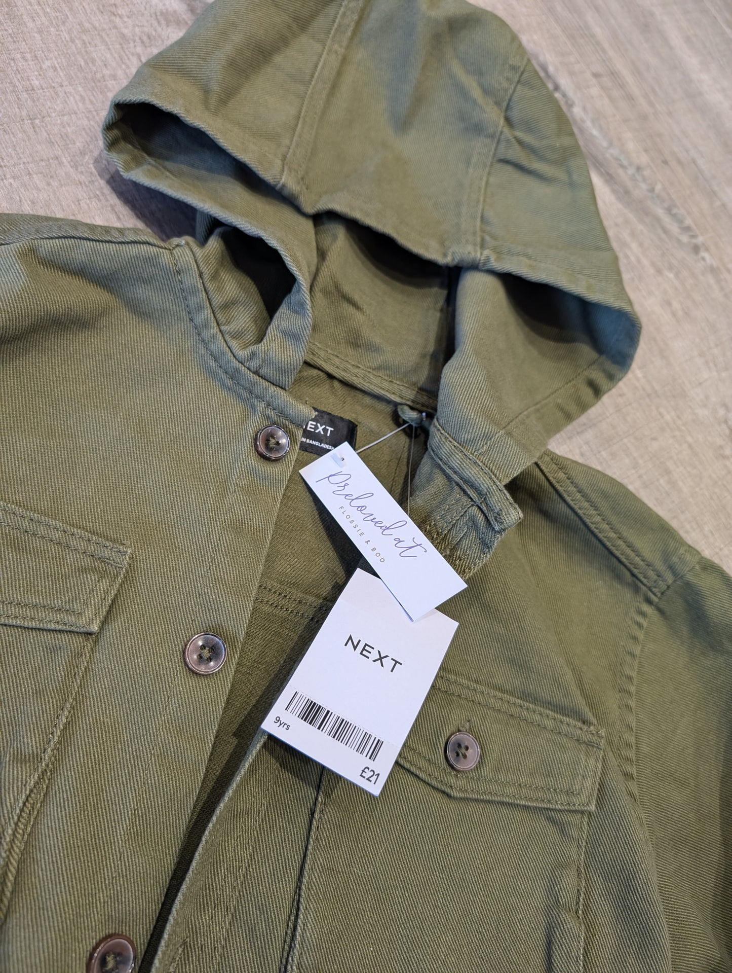 3920703 BNWT Next Hooded Shacket 9yrs