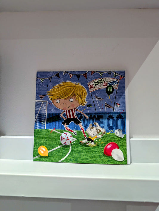 Flamingo Paperie He Shoots, He Scores! Greetings Card