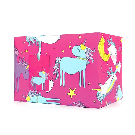 Neon Magpie Unicorn Wrapping paper