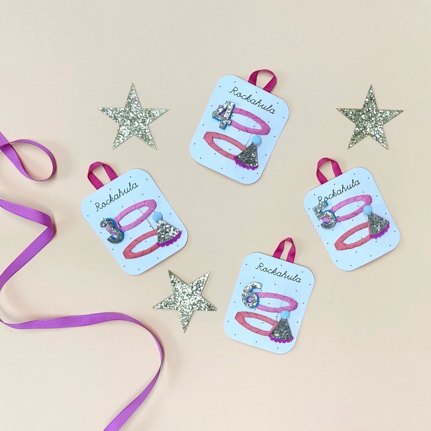 Rockahula '3' Birthday Clips