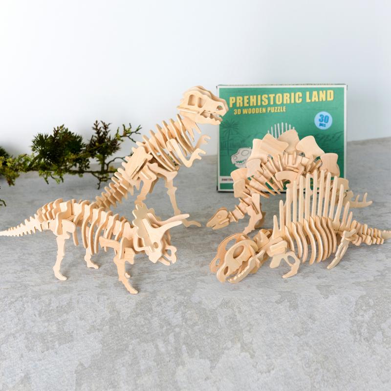 Rex London 3D Wooden Puzzle- Triceratops