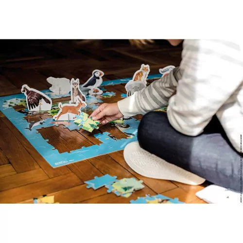 Janod Endangered Animals 3D Puzzle