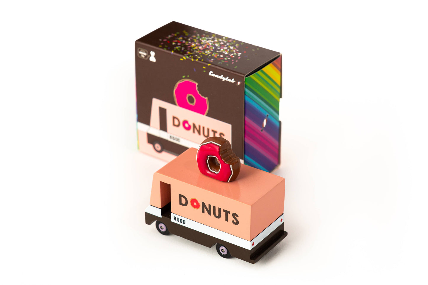 Candyvan - Donut Van - Wooden Diecast Toy Car Candylab