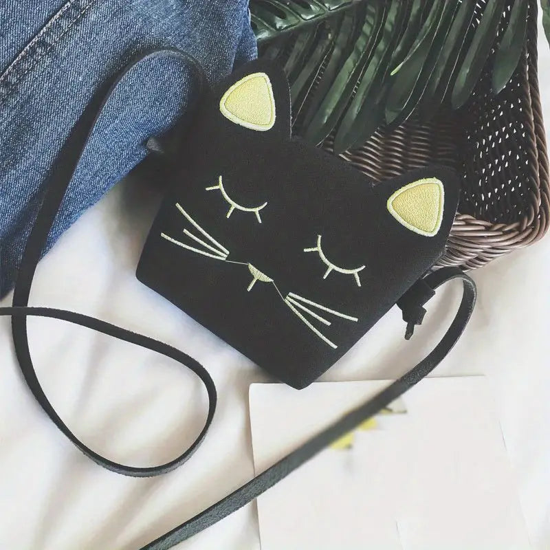 Leather Cat Crossbody Bag (Various)