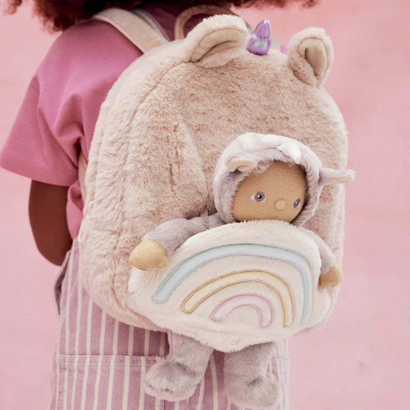Olli Ella Hopalong Unicorn Backpack- Pink