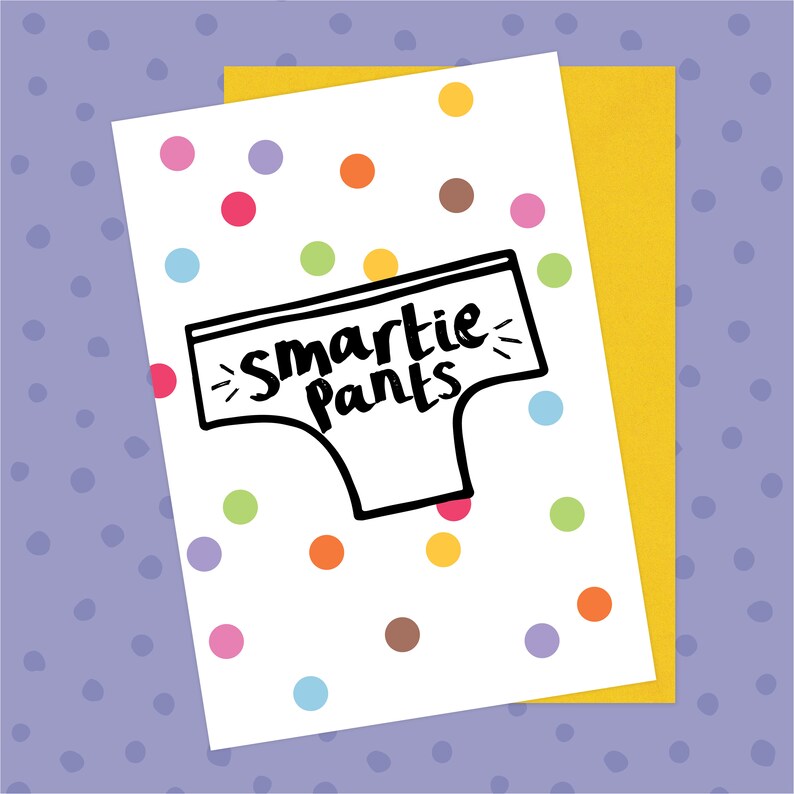 Bow & Bell Smartie Pants Card