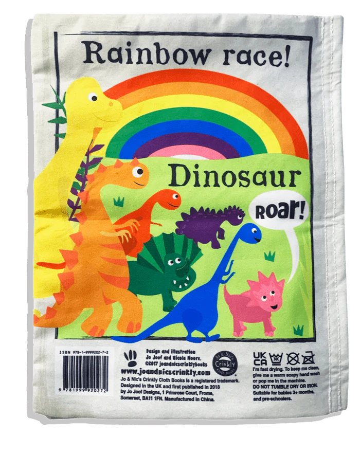 Nursery Times Crinkly Newspaper- Rainbow Dinosaurs