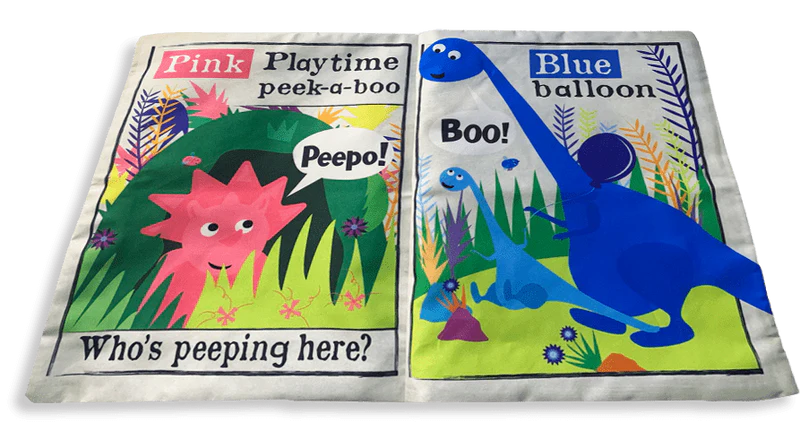 Nursery Times Crinkly Newspaper- Rainbow Dinosaurs