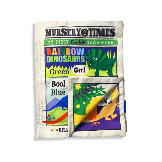 Nursery Times Crinkly Newspaper- Rainbow Dinosaurs