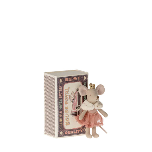 Maileg Princess Mouse, Little Sister in Matchbox