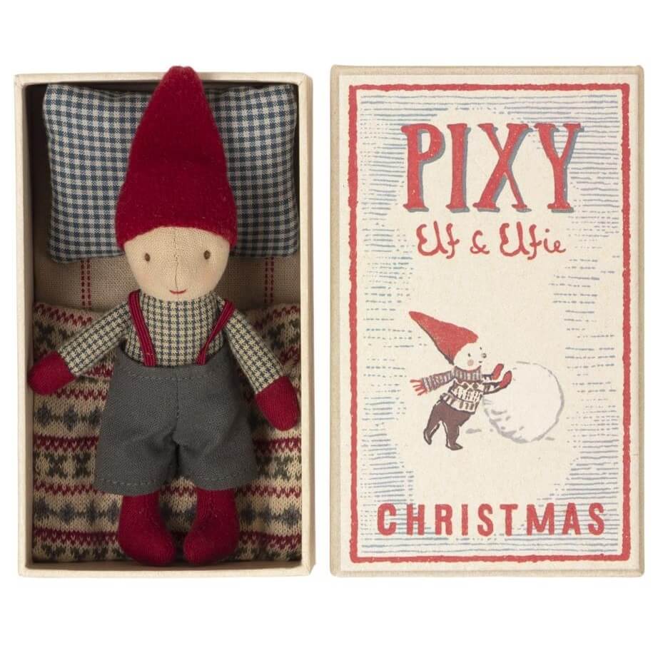 Maileg Pixy Elf in Matchbox